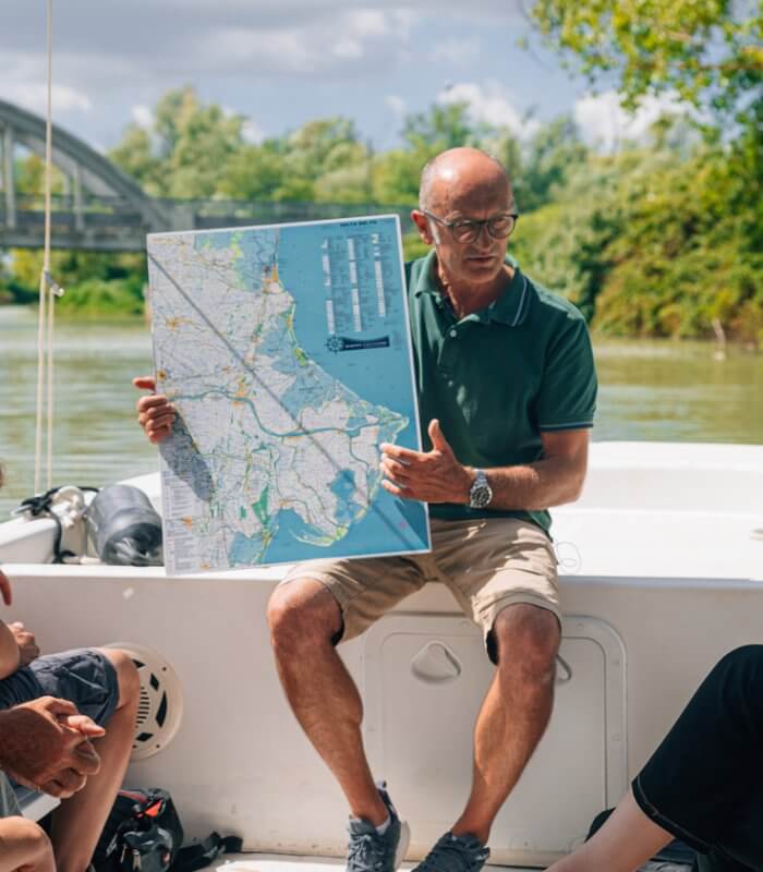 Excursions by boat in the Po Delta